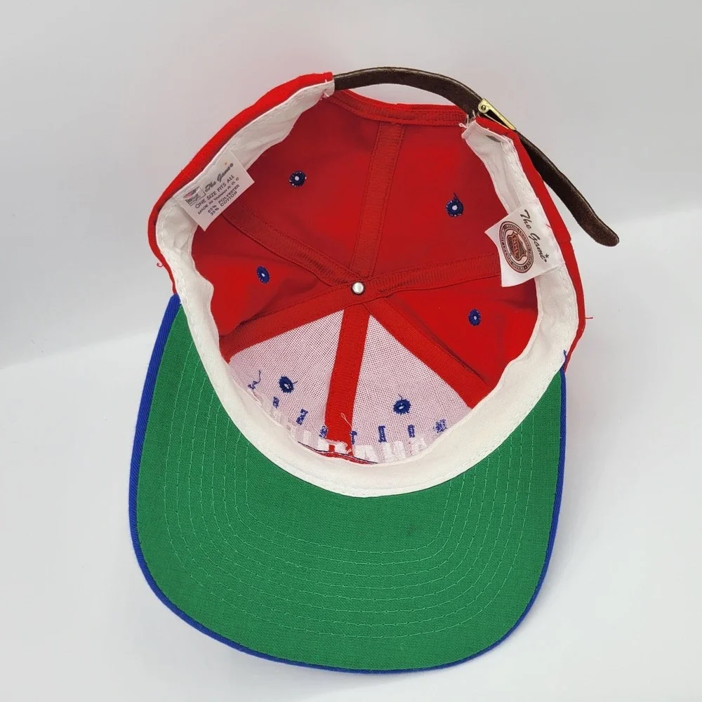 Montreal Canadiens Vintage 90s The Game Strapback Hat - Leather Strap